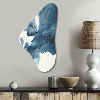 Art mural asymétrique Sapphire Blue Nebula III - Abstract