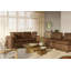 Hadleigh Brown Leather Modular Sofa