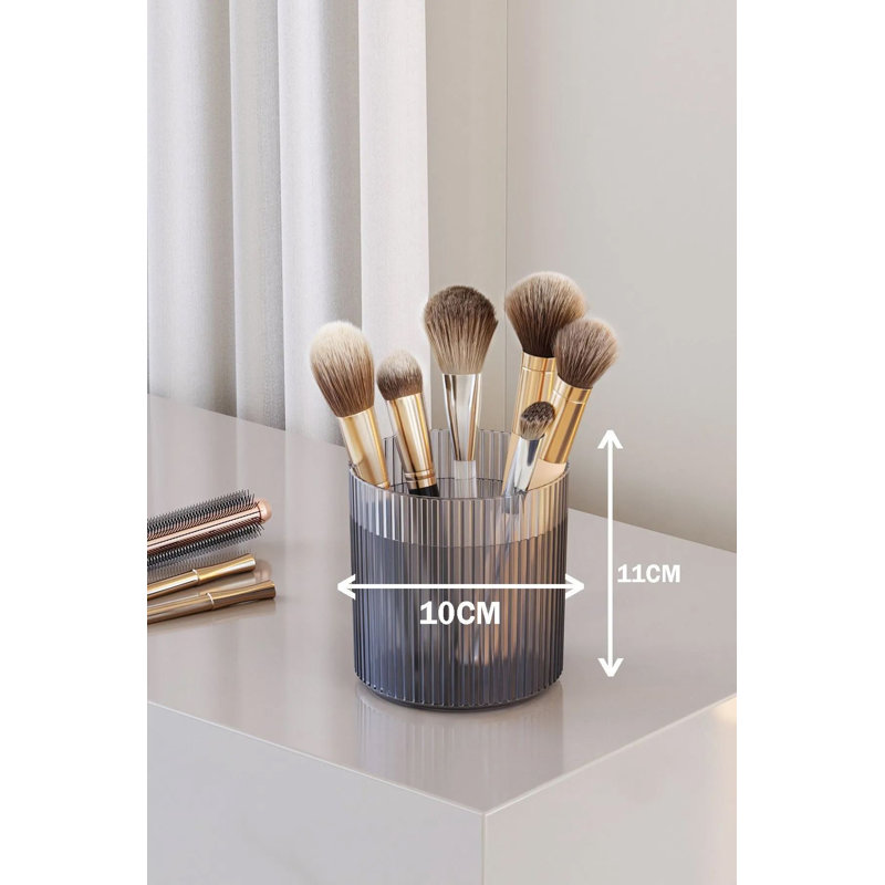 Ensemble de maquillage (2 pièces), Gris transparent