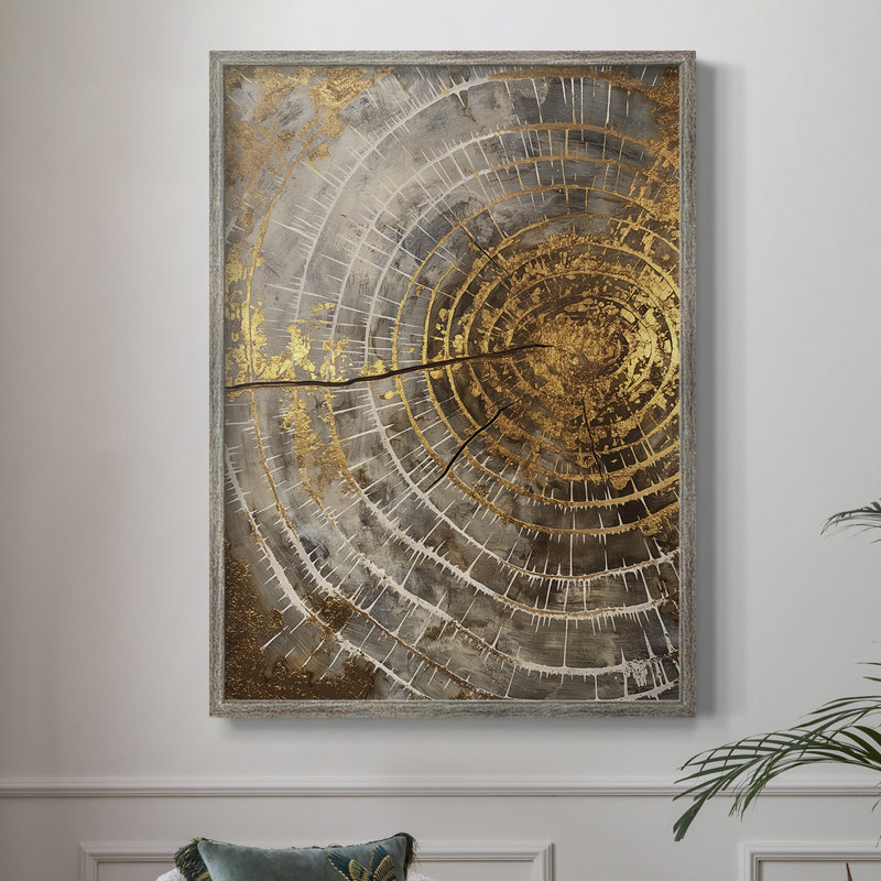 ABSTRACT Series CL Framed Print - Solid Wood, 15" H x 12" W