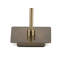 Square Stick Antique Brass Metal Bedside Table Lamp 