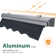 Retractable Window Awning with Adjustable Canopy Angle, Aluminum Frame