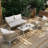 Modern 3 Seater Outdoor Wicker Sofa