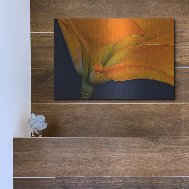 «Lily Dressed In Orange» par Pamela Plummer, H 12 po x l 16 po
