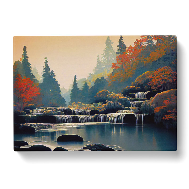 Phenomenal Forest Stream - Wrapped Canvas, 50cm H x 76cm W x 3cm D
