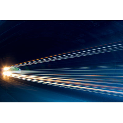 Car Ligth Trails - Wrapped Canvas Print