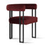 Fauteuil de salle à manger rembourré de 18 po en velours-428004645