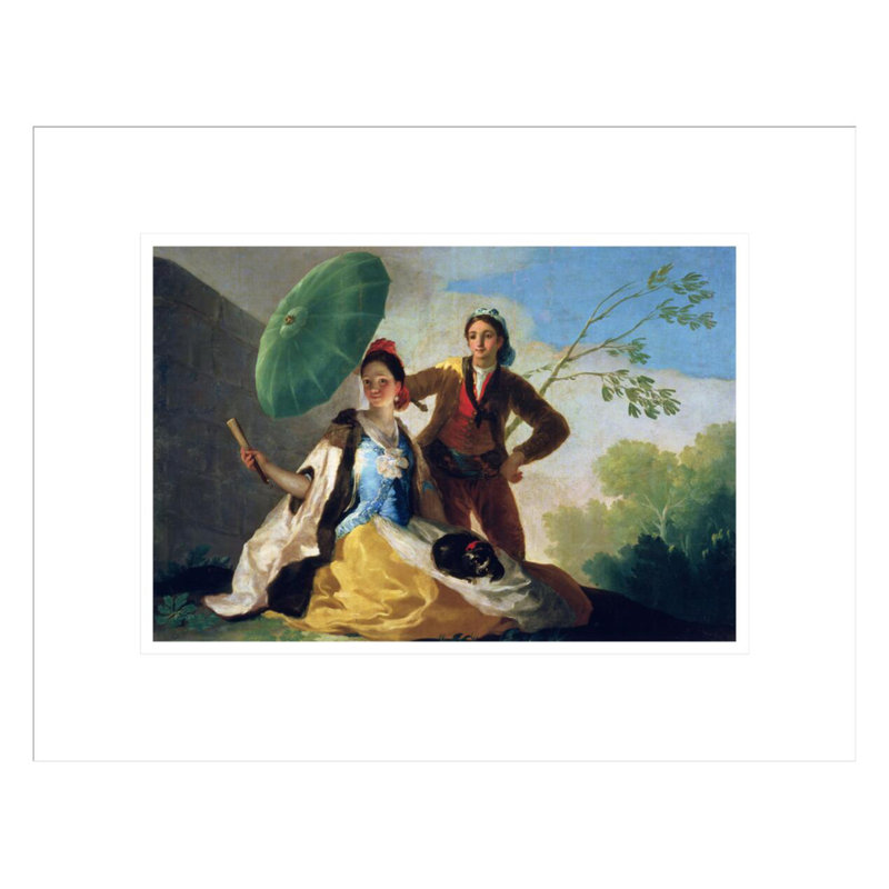 «The Parasol» par Francisco de Goya, impression giclée encadrée, H 13,51 po x l 16,75 po