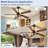 52 Inch Fine Net Caged Ceiling Fans with Lights, Dual Finish 5 Black Walnut Blades Hanging Fan, Rustic Ceiling Fan with Remote APP Control for Farmhouse Indoor/Outdoor Use-909578260