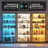  Glass Display Cabinet, 5-tier Display Cabinet With Lock, Bookcasewith 3 Color Led Lights-2101799804