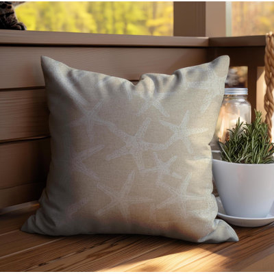 Housse de coussin réversible en mélange de coton et lin Sea Friends