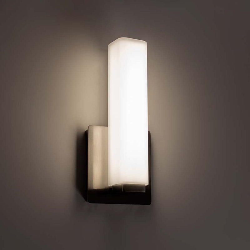 Vogue 1-Light LED Flush Mount, Brushed Nickel, 3000K, 11" H x 5" W x 3" D