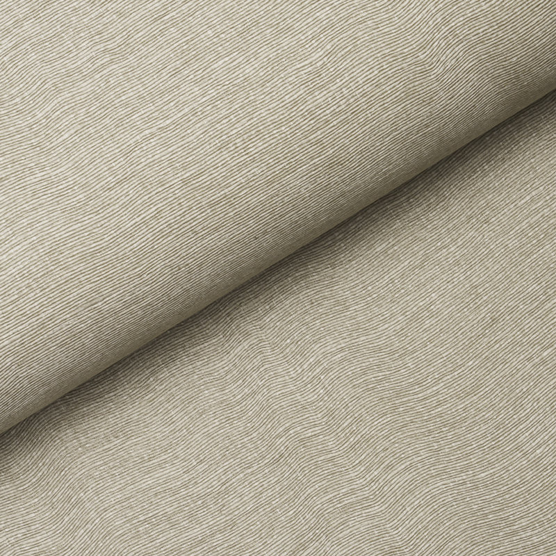 Schumacher x Patterson Flynn Linen Plissé Wallpaper, Tan