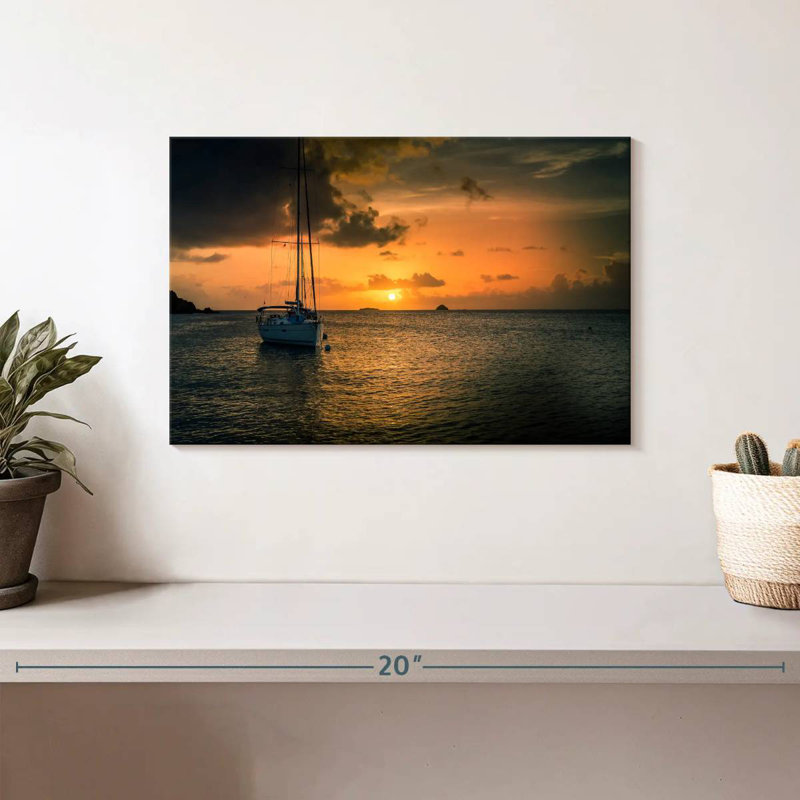 Mehar Caribbean Island Sailboat, 8" H x 12" W