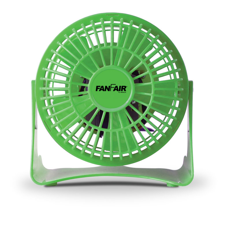 Ventilateur personnel 4 po Fanfair, Vert, 4"