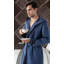Peignoir en coton et coton avec poches et capuche