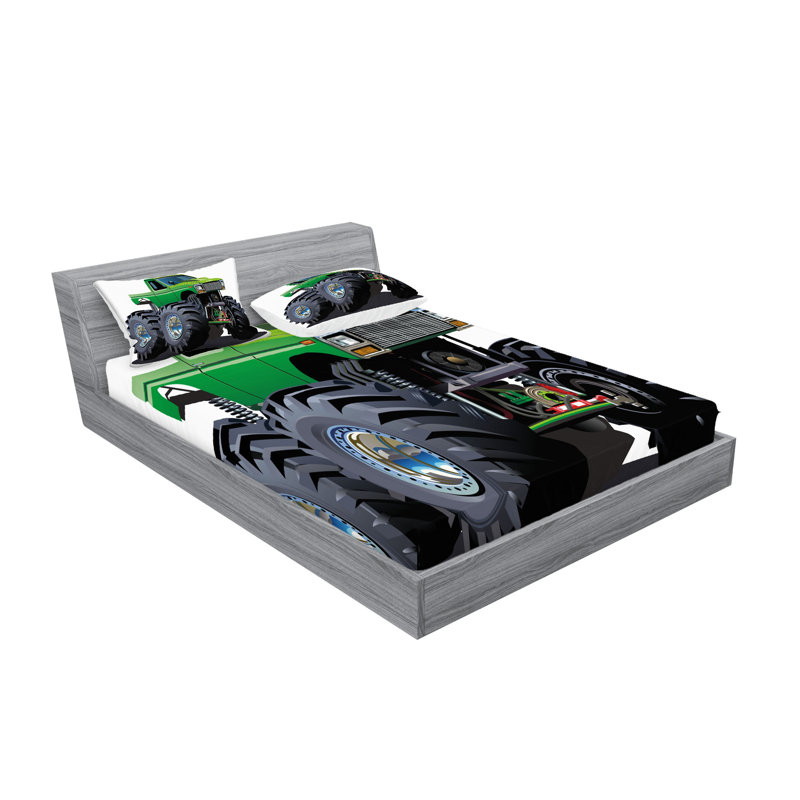 Drap-housse et coussin décoratif Ambesonne, Ensemble de draps pour très grand lit californien