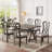7-piece Dining Table Set With Upholstered Seats-1325035335