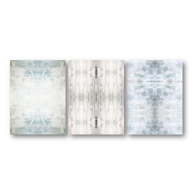 «Geode Set II» par John Beard - reproduction d'artiste sur toile, Cadre flottant noir, H 20 po x l 24 po x P 3 po