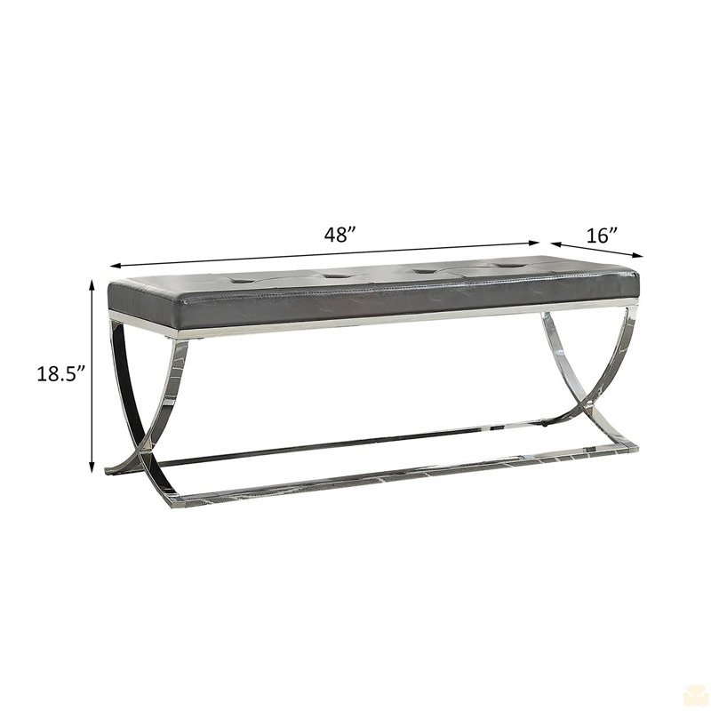 Banc à pieds courbés