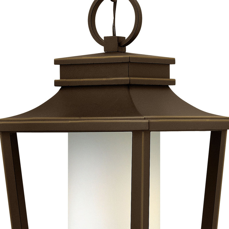 Sullivan 1-Light Outdoor Hanging Lantern, Black, 100W Medium