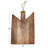 Geometric Wood Cutting Board with Leather Tie-94493191