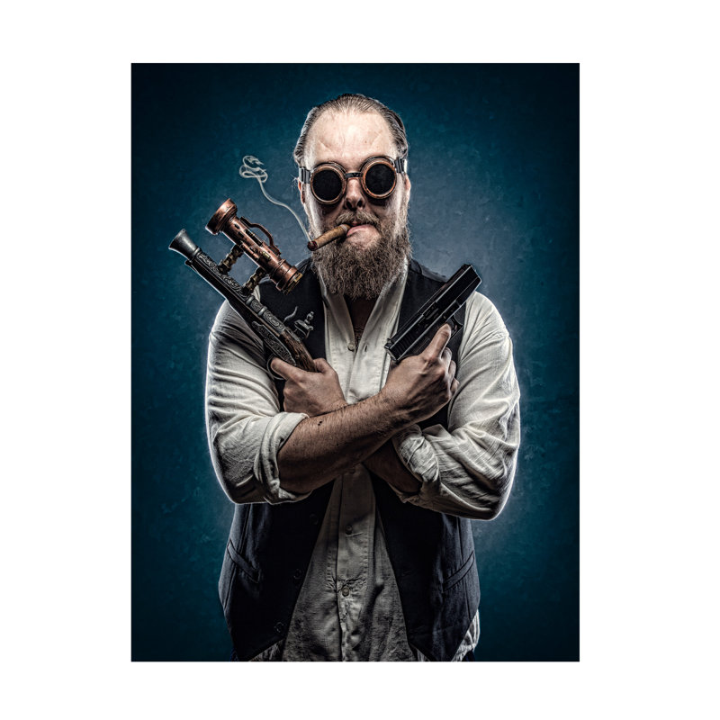 Petri Damsten Double Guns Canvas Art, 24" H x 18" W