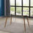 Güray Glass Top Metal Base Dining Table