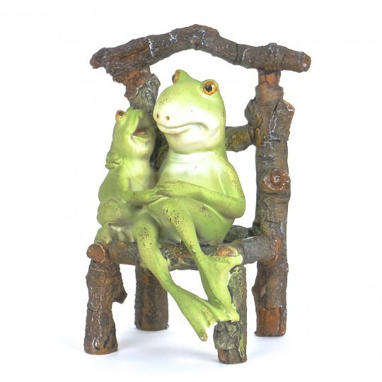 Figurine grenouille et petite grenouille Jenette