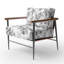 Chaise d'appoint Country Farmhouse - Gris avec pétales sauvages-726537328