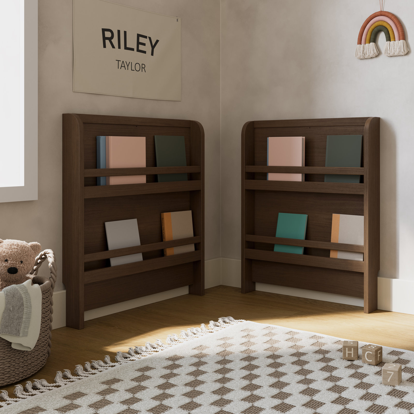 Read-with-Me Pine 4-in-1 Convertible Crib, Hazelnut, Crib
