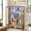 Vitrine avec 2 portes en verre trempé, tablettes réglables et éclairage DEL-724628294