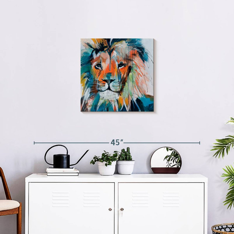 Crowle Do You Want My Lions Share, 20" H x 20" W