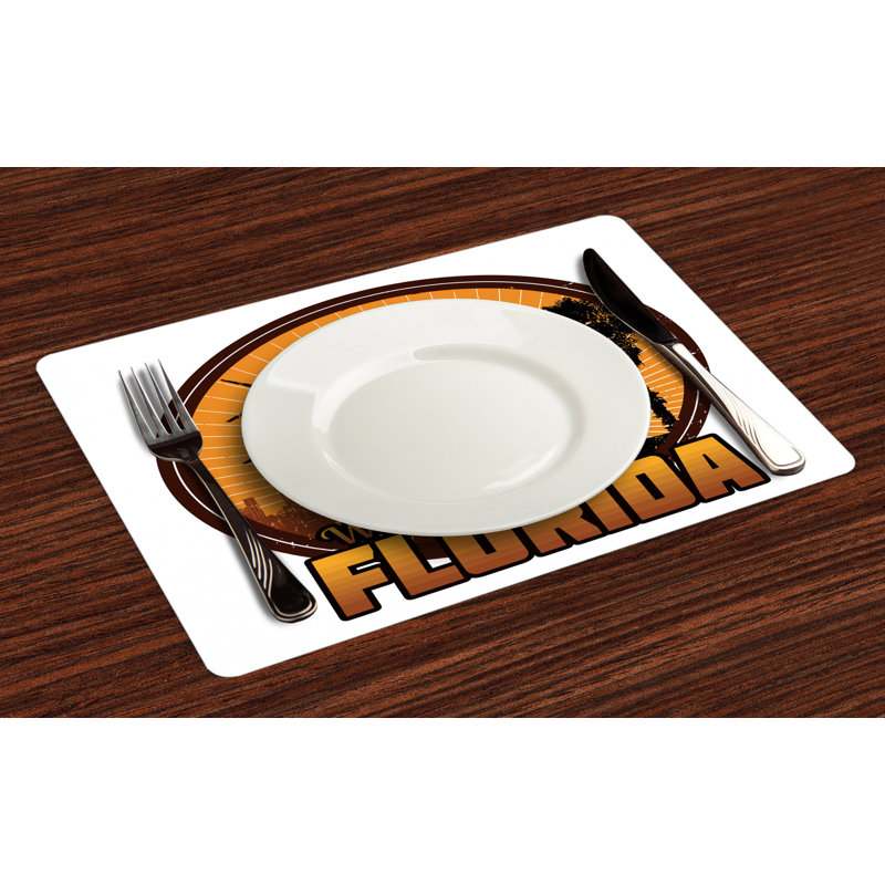 Polyester Cities & Maps Rectangle Placemat