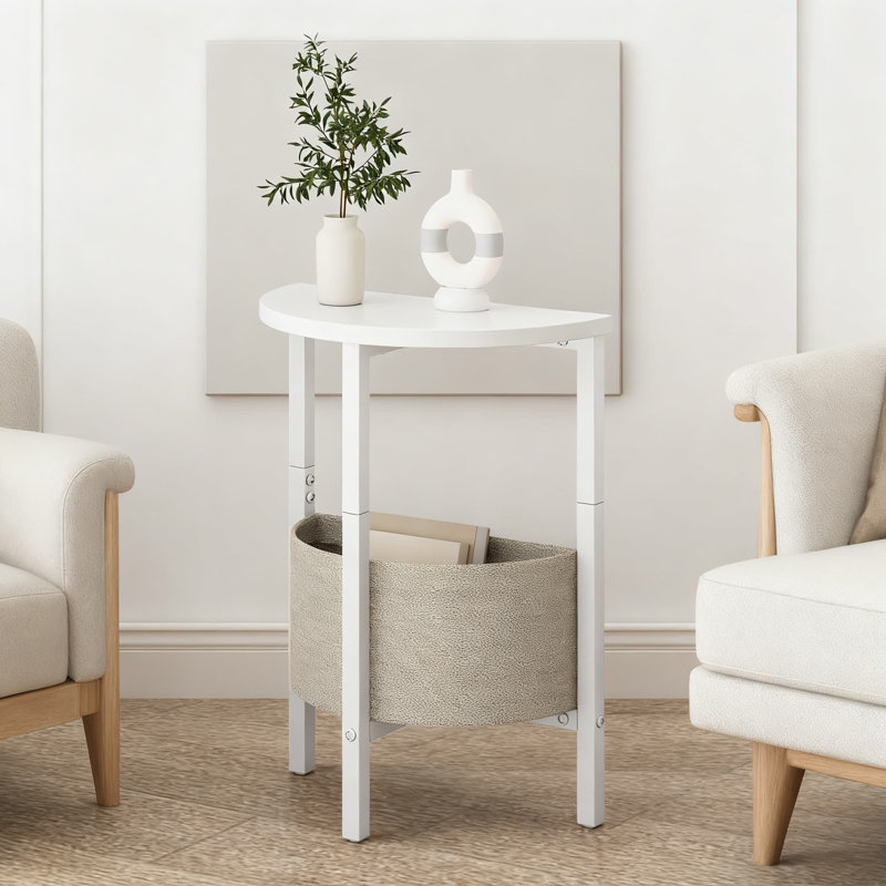 Ensemble de 2 tables de bout Modern Modern, Blanc, Blanc
