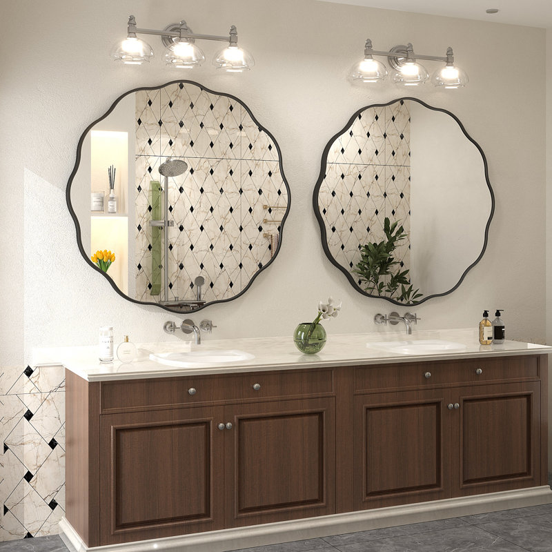 Miroir de salle de bain Amara, 40 po x 40 po