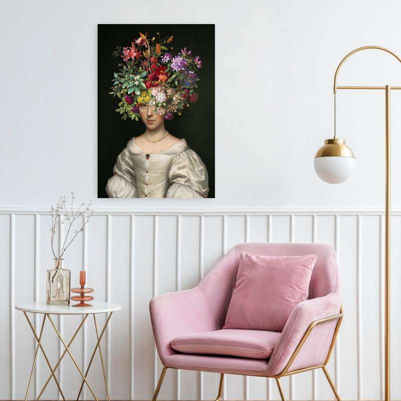 Enchanted Floral Portrait Classic Elegant, H 24 po x l 16 po