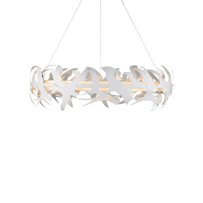 Tijereta 1 - Light Wrought Iron LED Chandelier by Marjorie Skouras