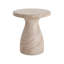Table d'appoint d'extérieur en béton léger Travertine