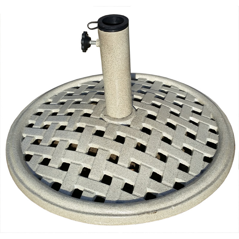 Canouan 13kg Cast Iron Free Standing Umbrella Base, Sandstone