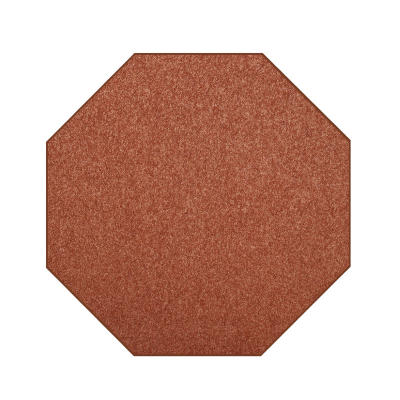 Tapis brun Octagon Melville, Octogone 7 pi