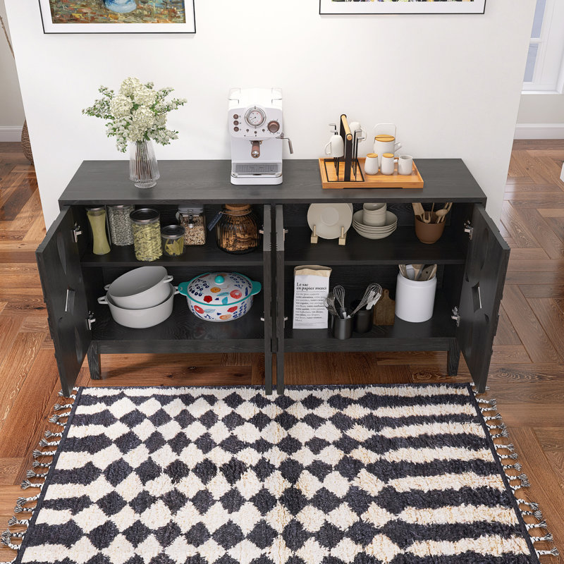 Buffet Mid Mid Century, Noir