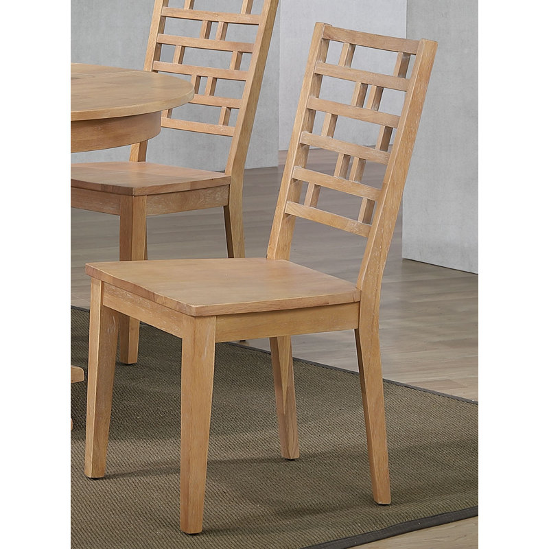 Domynick 18.00'' H Solid Wood Side Chair, Hampton Beech