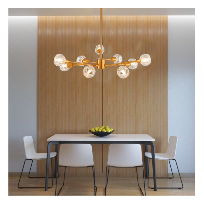 1 - Light Chandelier, Gold