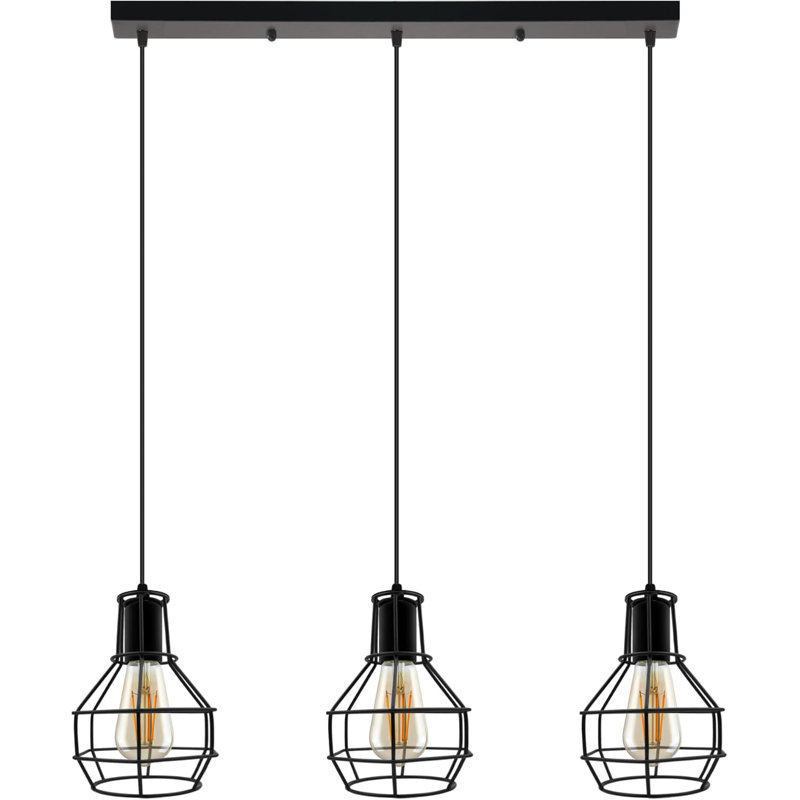 3 - Light Pendant, Black