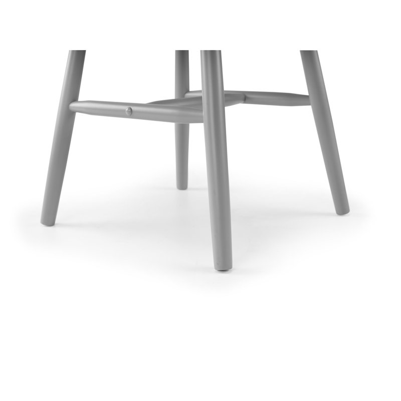 Amaal 45cm H Solid Wood Spindle Side Chair, Grey