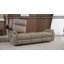 Causeuse inclinable en microsuède avec rangement et porte-gobelets de 74,4 po de largeur Caleb-385506696