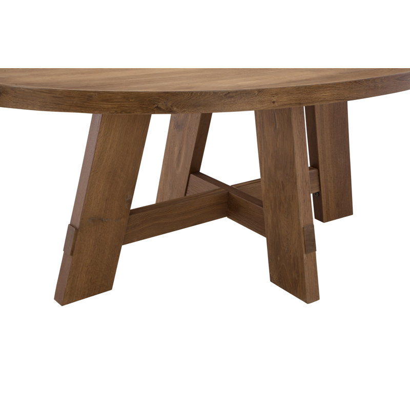 Table de salle à manger ovale en chêne naturel