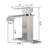 Single Handle Bathroom Vanity Sink Faucet with Waterfall Spout-115827300