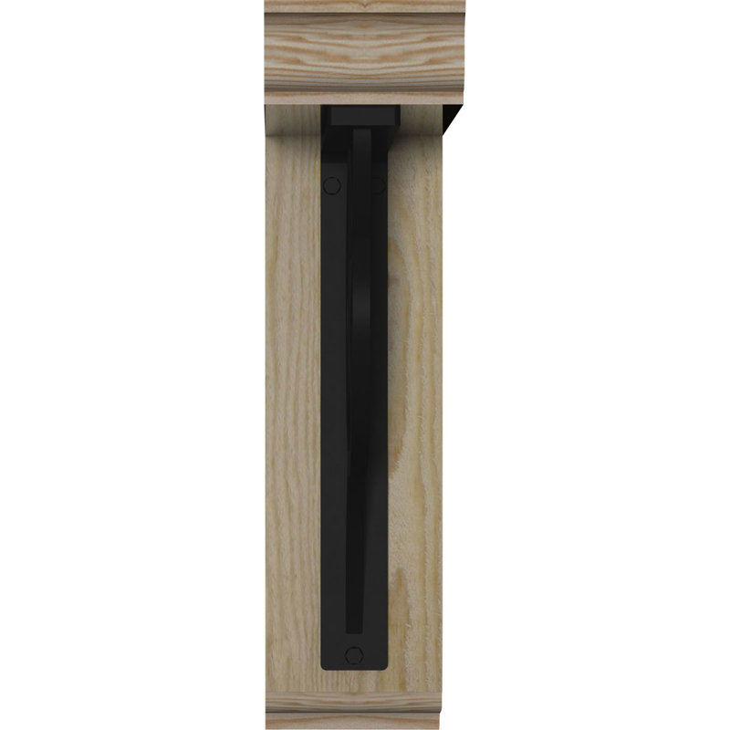 Support à fer simple Austin 4 "traditionnel, H 16 po x P 14 po, Sapin Douglas de l 4 po x T 2 po (sciage brut)